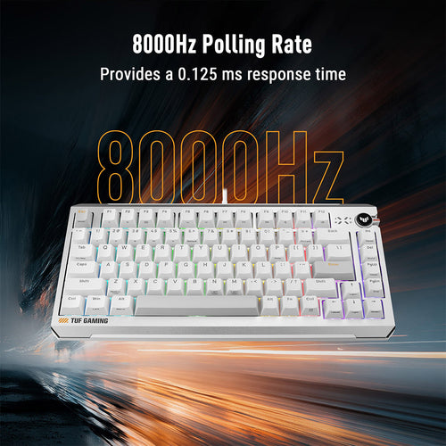 Asus TUF Gaming K4 Magnetic Wired Keyboard - White