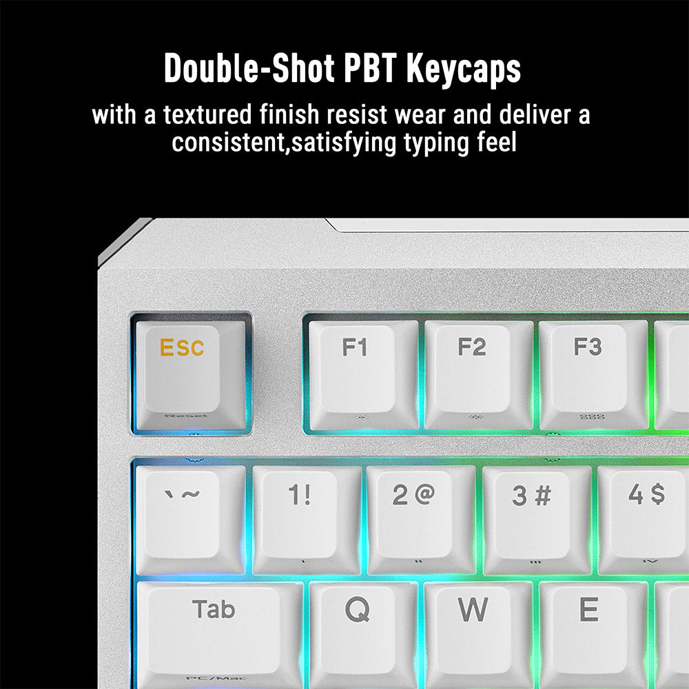 Asus TUF Gaming K4 Magnetic Wired Keyboard - White