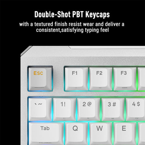 Asus TUF Gaming K4 Magnetic Wired Keyboard - White