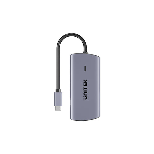 Unitek D1113CGY01 uHub H6+ 6-in-1 USB-C Hub with PD 100W