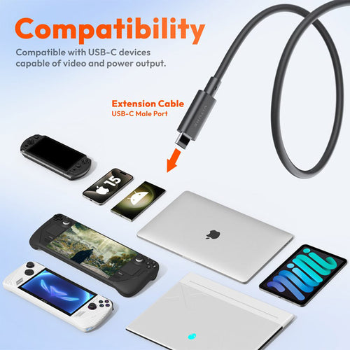 Viture USB-C Data Extension Cable 50cm - Black