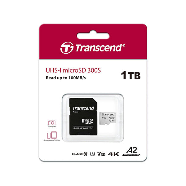 Transcend USD300S 1TB UHS-I microSD with Adapter