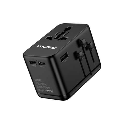 Valore 3-Way Adaptor with 3C 12W USB (UTA-025)