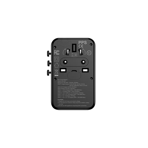 Valore 3-Way Adaptor with 3C 12W USB (UTA-025)