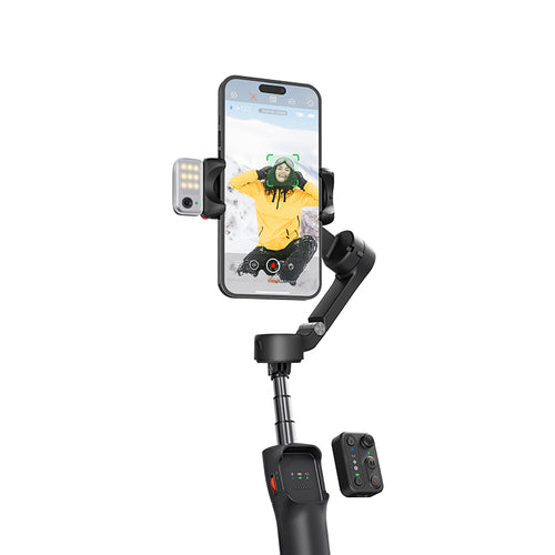 Hohem iSteady V3 3-Axis Black Palm Smartphone Gimbal AI Visual Tracking w/ Selfie Stick