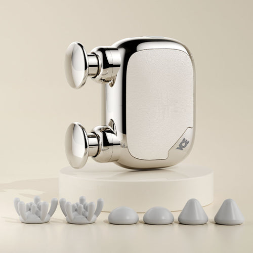 VCE VE-LAC131 Dual-Head Mini Massager Gun - Silver