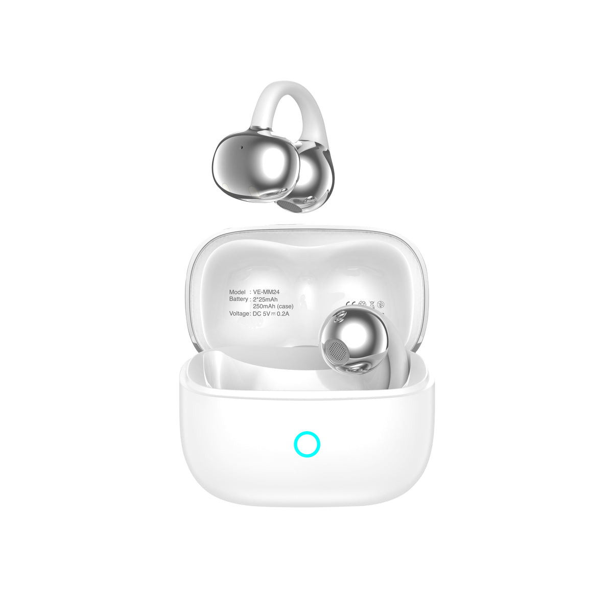 VCE VE-MM24 True Wireless Earbuds (White)