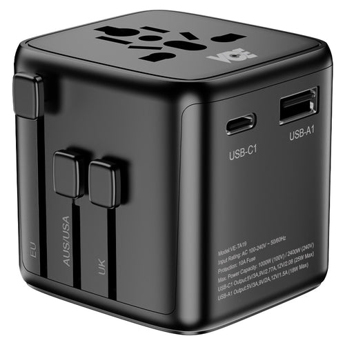 VCE VE-TA19 PD25W GaN Universal Travel Adaptor