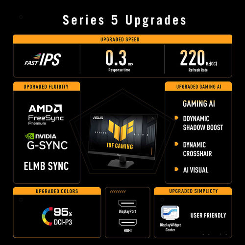 Asus TUF Gaming VG27AQ5F - 27 QHD IPS Gaming Monitor