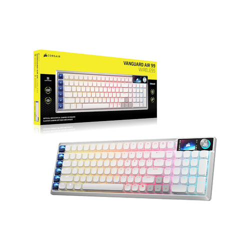 Corsair Vanguard Air 99 Wireless Optical-Mechanical Gaming Keyboard (White)