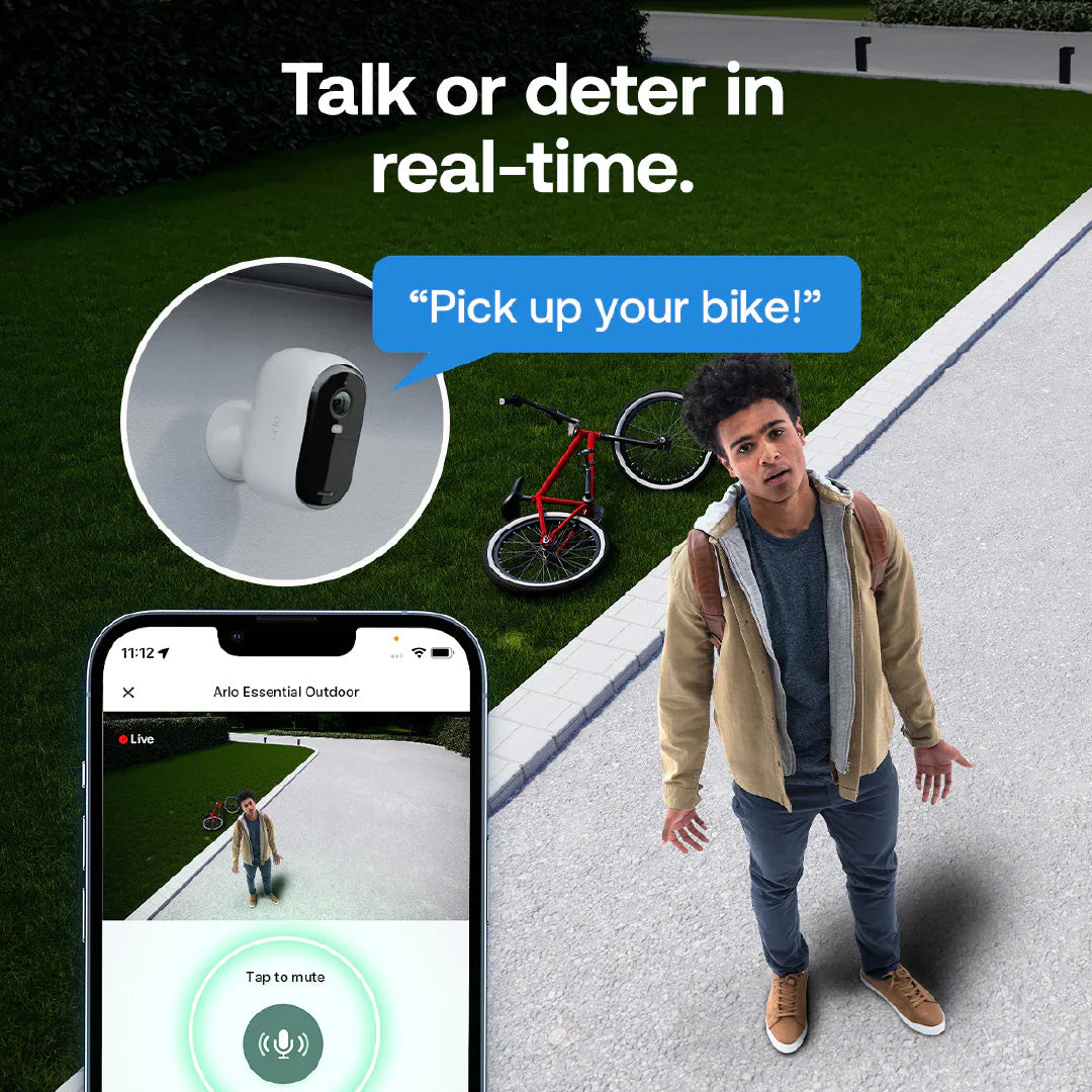 Arlo Essential 3 2K Outdoor Wi-Fi Battery-Powered Camera (1-Pack)