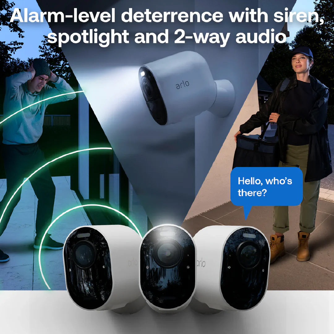 Arlo Pro 6 2K+ Outdoor Wi-Fi Battery-Powered Camera (2-Pack)