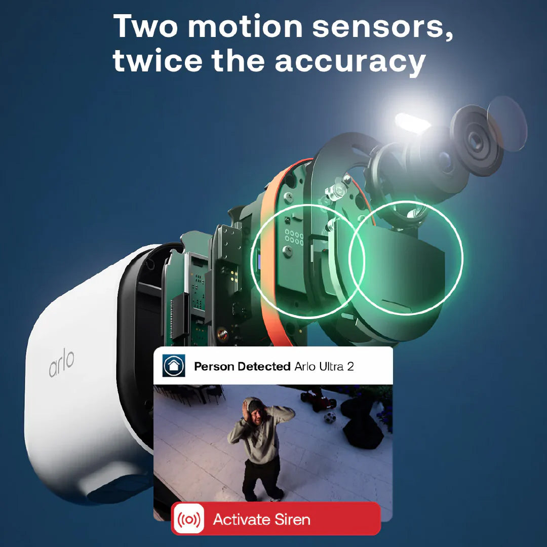 Arlo Ultra 3 4K Outdoor Wi-Fi Battery-Powered Camera (2-Pack)