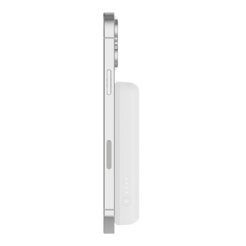 Belkin BPD004btWT BoostCharge Magnetic Wireless Power Bank 5K + Stand (White)